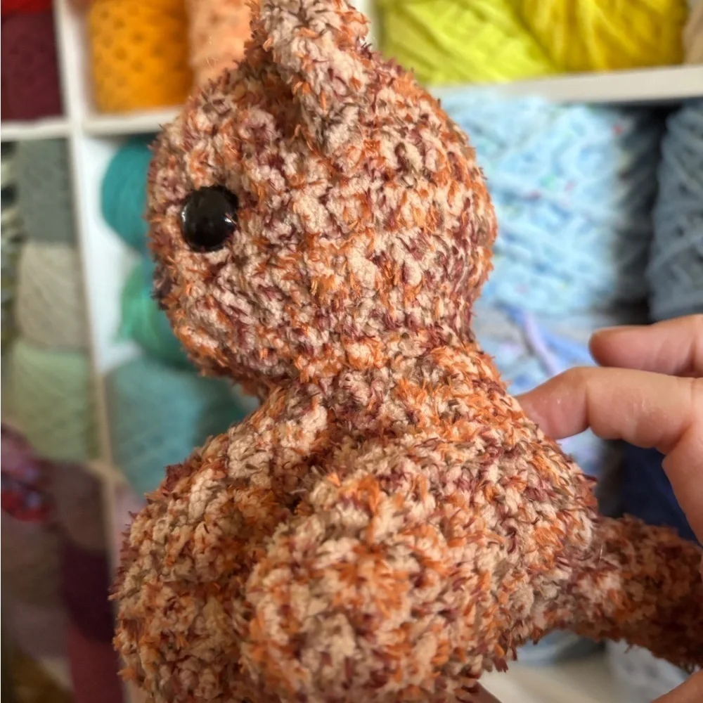 Handmade Crochet sitting kitty plush